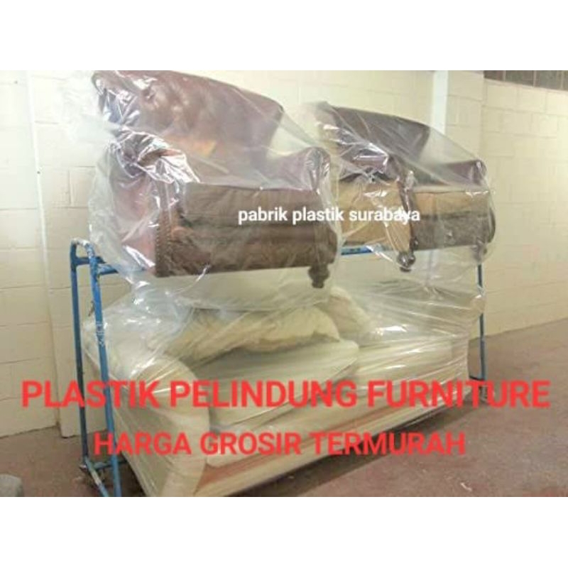 COVER PENUTUP SOFA Plastik HDPE ROLL | Plastik gulung rol besar jumbo kuat tebal | Plastik rangkap d