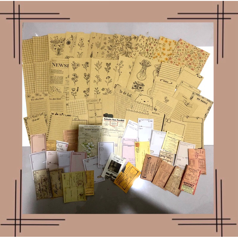 

Dekorasi Kertas Coklat series 70++ Kebutuhan Journal Menghias #(061)