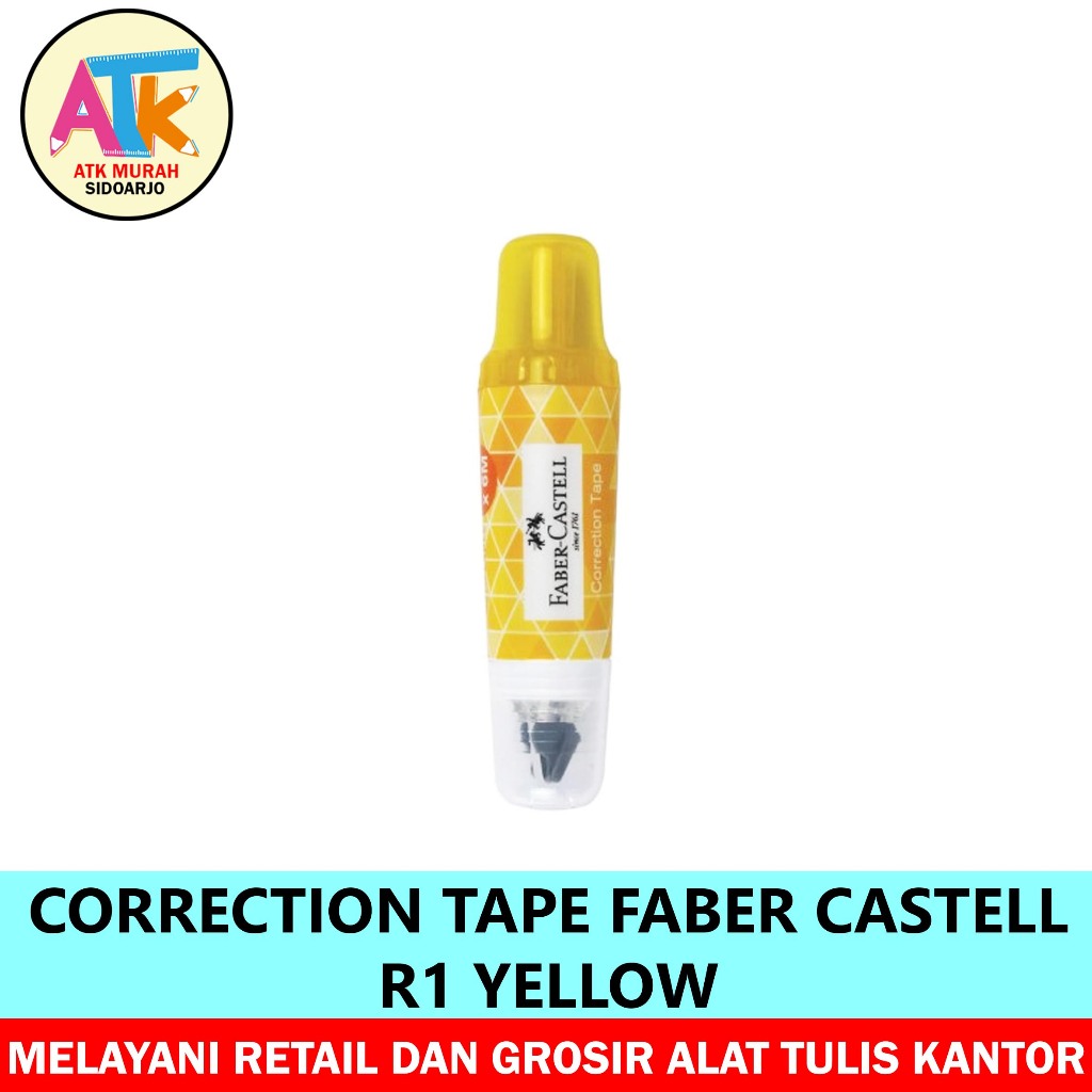 

CORRECTION TAPE FABER CASTELL R1 YELLOW