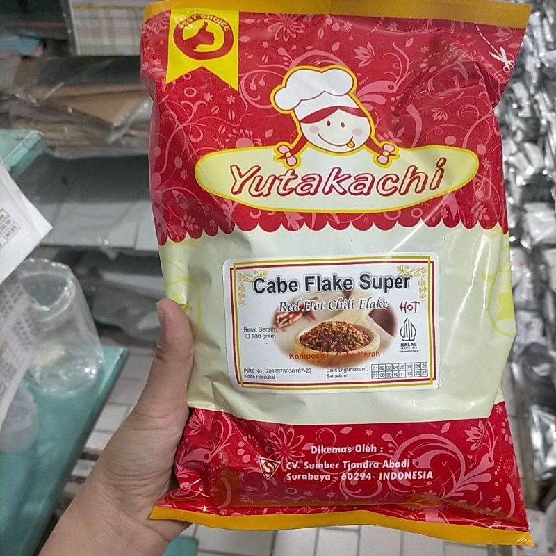

chili flake / cabe flake super kemasan 500 gr