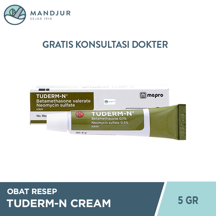 TUDERM-N CREAM 1 TUBE @ 5 G