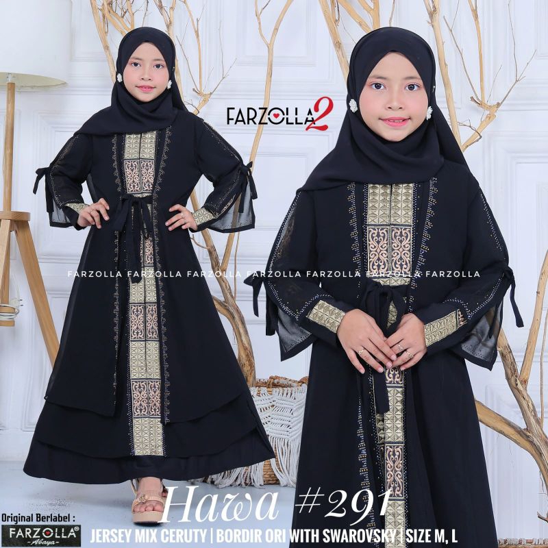 NBS ~ FARZOLLA ~ HAWA KIDS SERIES ~ ABAYA ANAK ~ GAMIS ANAK ~ BAJU MUSLIM ANAK PEREMPUAN ~ HAWA KIDS
