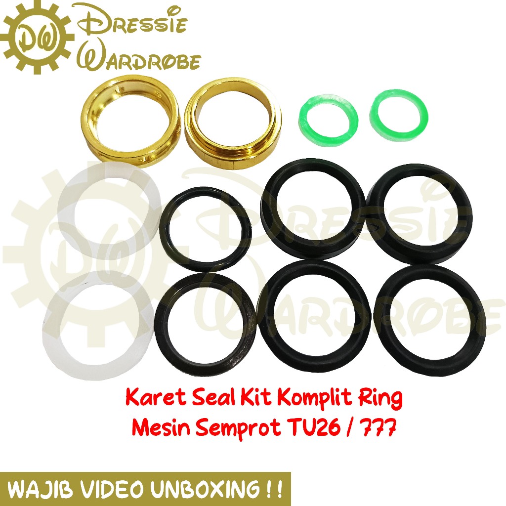 Karet O-Ring Seal Kit Complete Komplit Copper Ring Mesin Semprot 777 / 767 / Mesin 2 Tak TU26