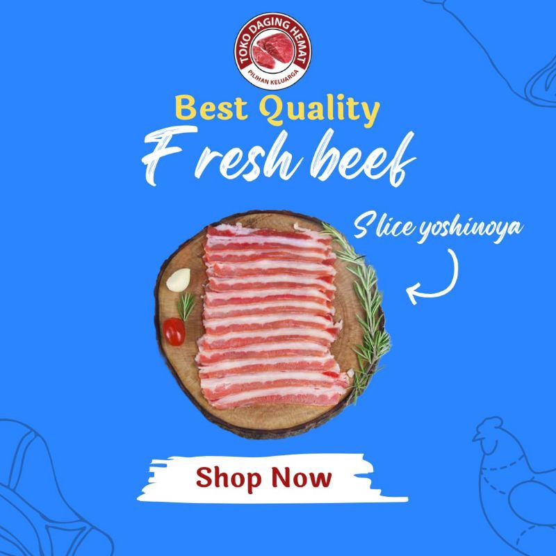 

Beef Sliced Shortplate, Beef Sliced Sukiyaki 500Gram