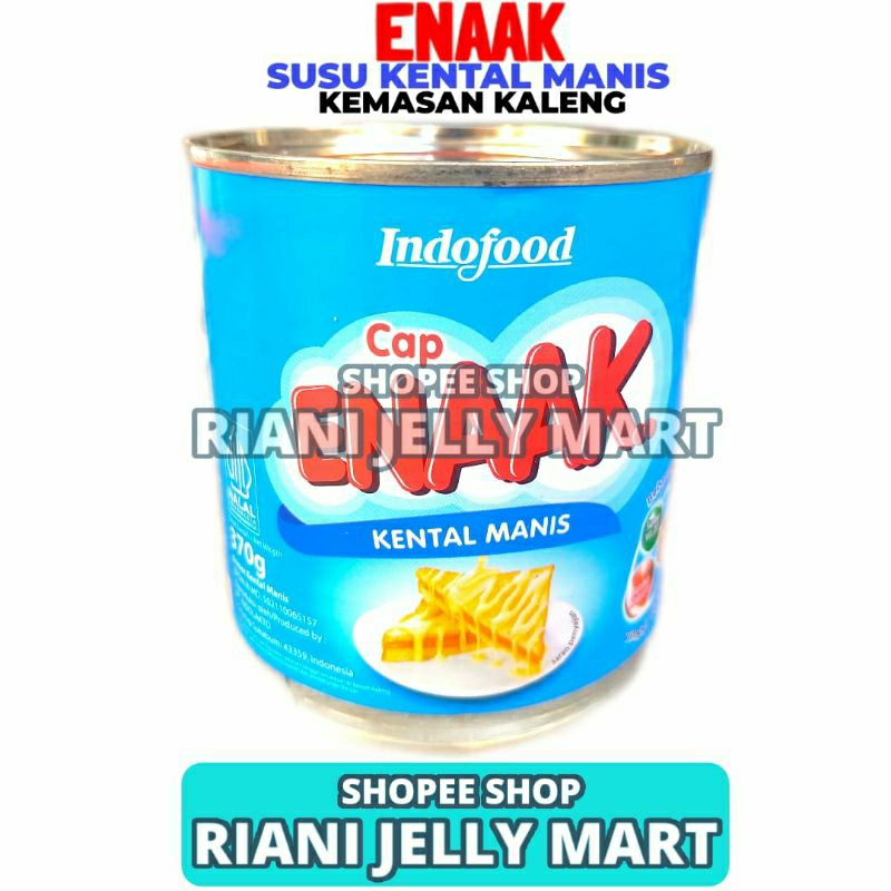 

Susu Kental Manis Kaleng Cap Enaak Vanilla 370gr