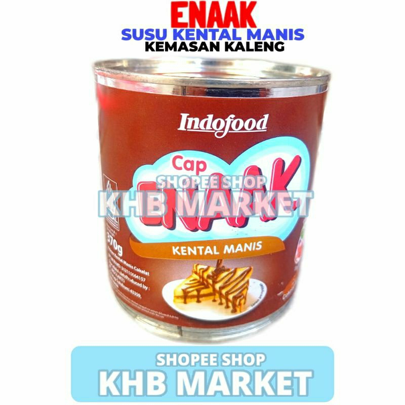 

Susu Kental Manis Kaleng Cap Enaak Coklat 370GR