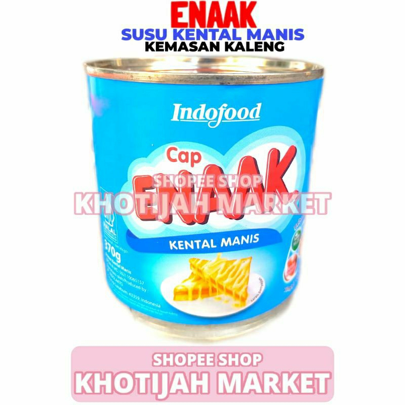 

Susu Kental Manis Kaleng Cap Enaak Vanilla 370 Gram