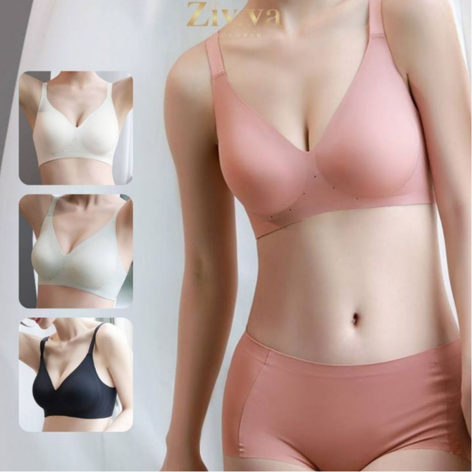 ZIV.VA Bra Heidy | Bra Wanita Seamless - Bra Push Up Mengangkat Payudara - Bra Tanpa Kawat - Bra Ant