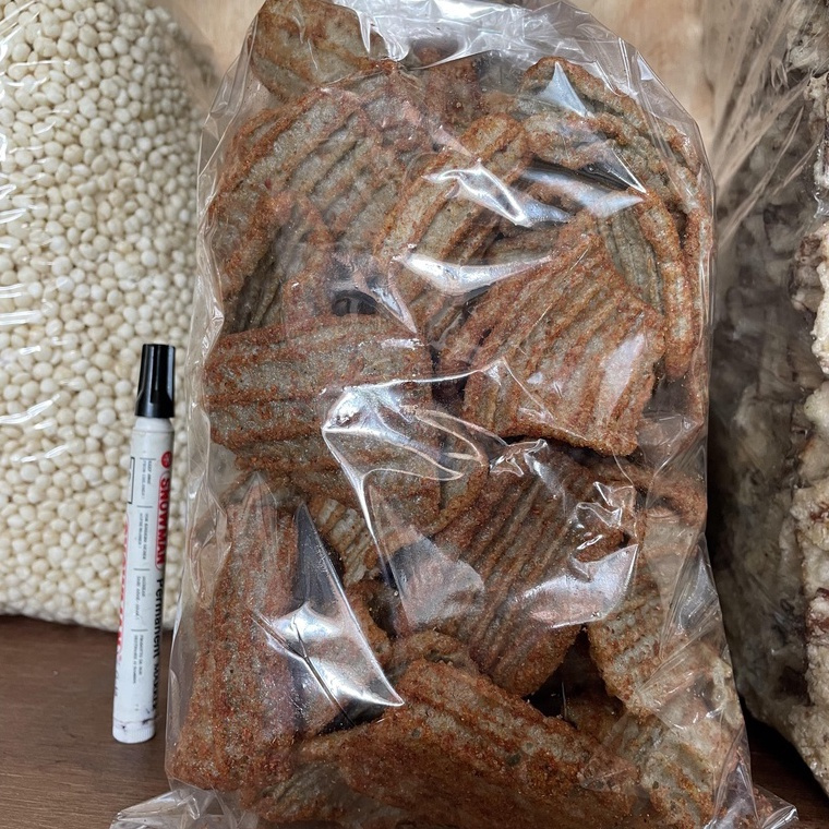 

Krupuk Jengkol Pedas Jeruk 250g