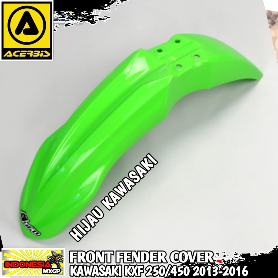 KAWASAKI KX - KXF 250 450 F 2013 2014 2015 2016 - ACERBIS FRONT FENDER COVER - SPAKBOR SLEBOR - SAYA