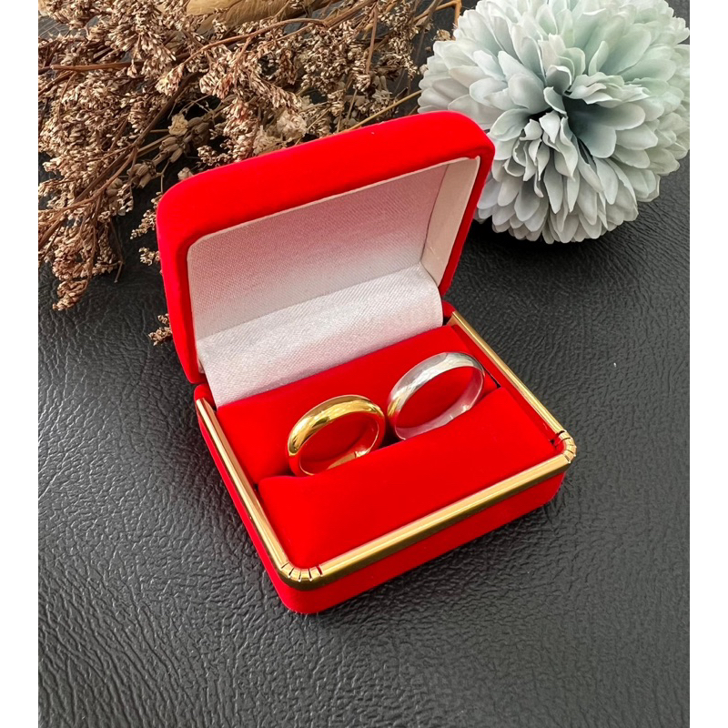 Cincin couple cincin kawin polos emas asli kadar 700 cincin kawin tunangan