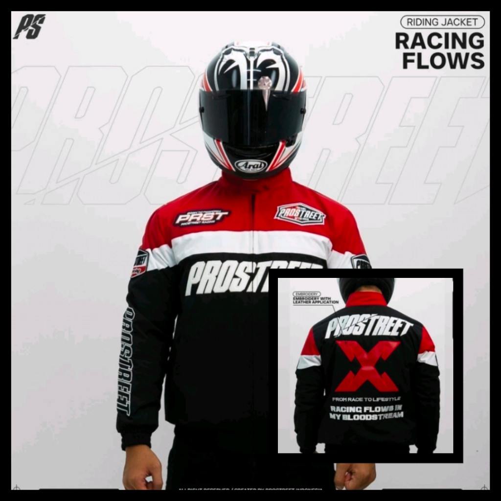 HARGA PRODUK Jaket Prostreet Racing Addict Motif Terbaru Gratis Stiker HARGA PRODUK