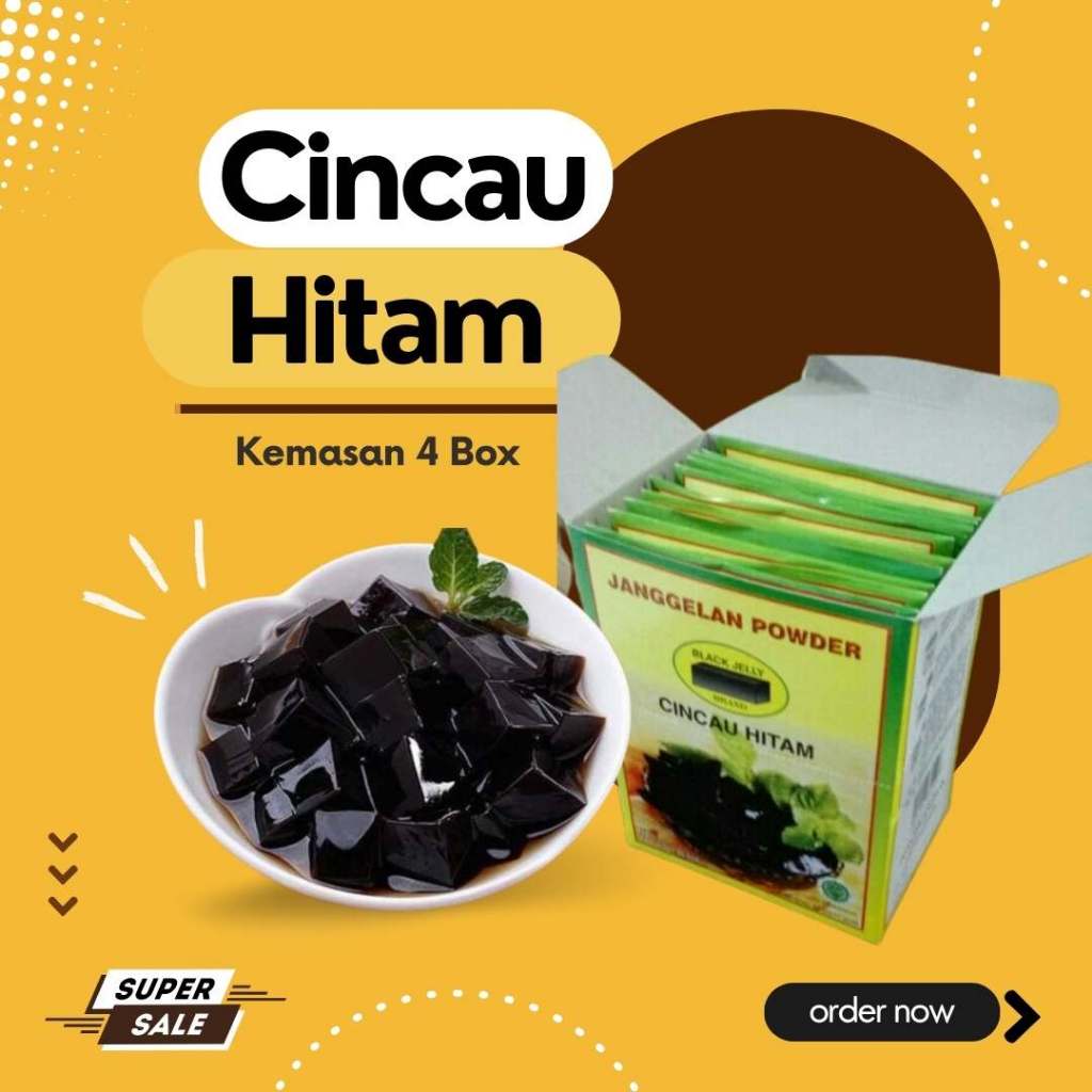 

Cincau Hitam Instan Cocok Untuk Keperluan Produksi Besar Kemasan 4 Box