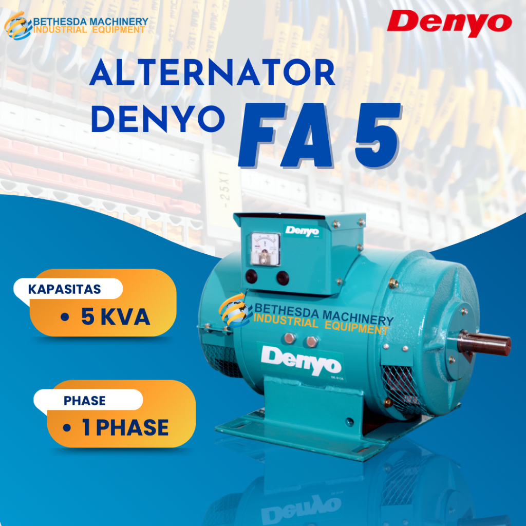 Alternator Listrik Denyo FA5 Dinamo genset 5000watt 1phase