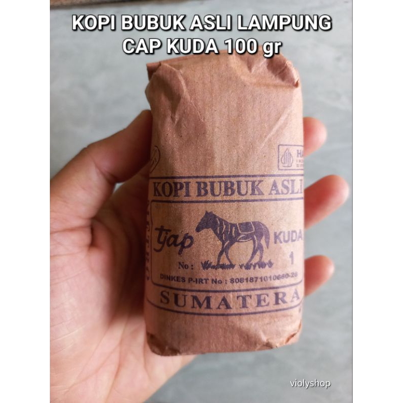 

Kopi Bubuk Cap Kuda Lampung 100% Ori 100 gr