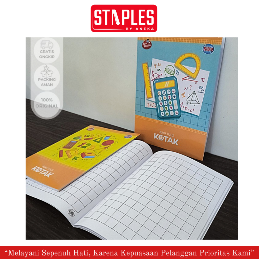 

Buku Tulis / Kotak Besar / Kotak Kecil Matematika Sinar Dunia / SIDU 38 Lembar