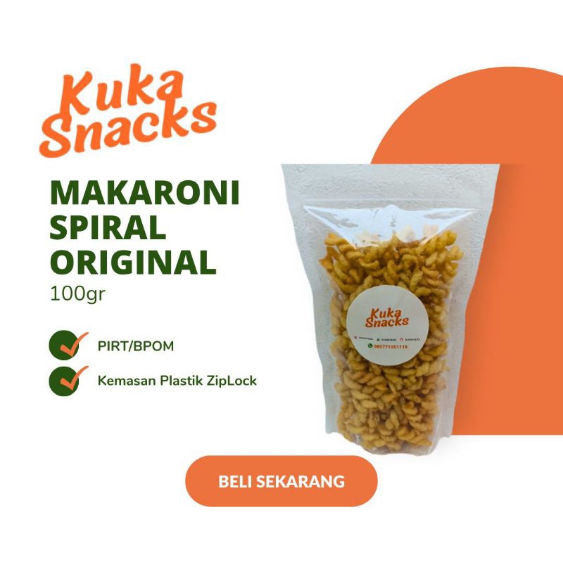 

Makaroni Spiral Original 100gr Kuka Snacks / Makaroni Kering / Makaroni Spiral