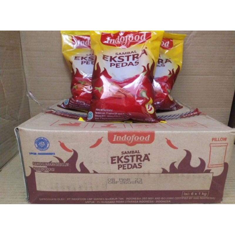 

INDOFOOD EXTRA PEDAS SAC SATU KARTON