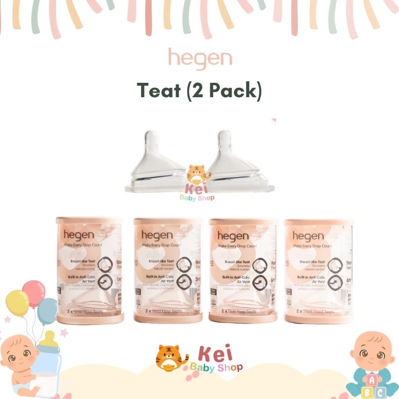 Hegen Teat 2 Pack / Nipple Dot Hegen