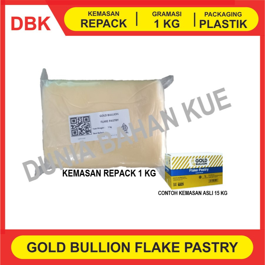 

KORSVET GOLD BULLION FLAKE PASTRY (SHORTENING) REPACK 1 KG