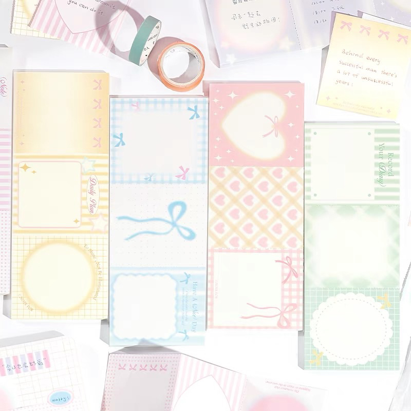

memopad notes ribbon love journall readystock B1309