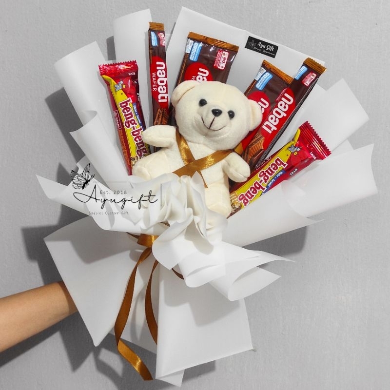 

Ayu Gift | Buket boneka wisuda murab 1 hari jadi free kartu ucapan | Buket boneka | Buket jajan | hadiah wisuda | hadiah ulang tahub