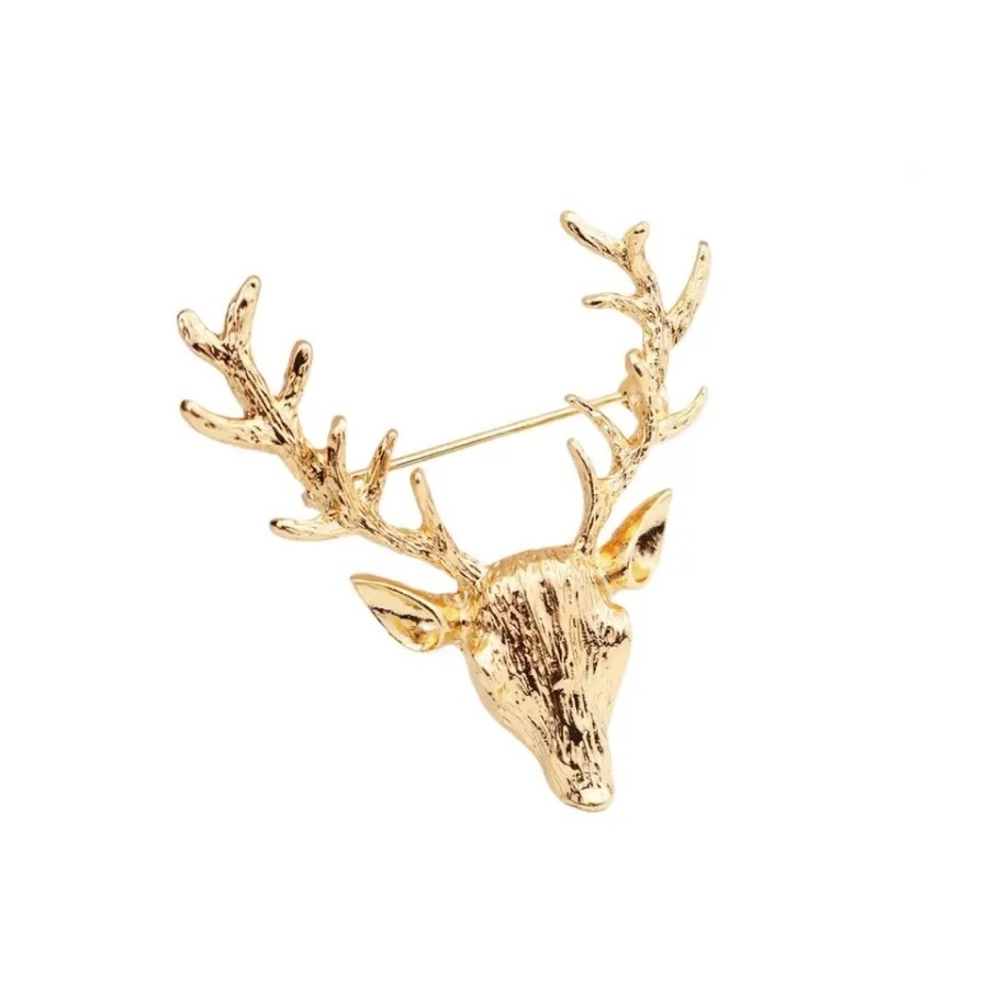 Houseofcuff Lapel Pin Brooch Rusa Deer Pin Jas