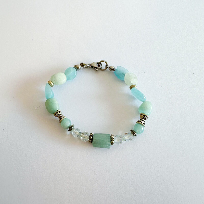 Aquamarine Crystal Bracelet