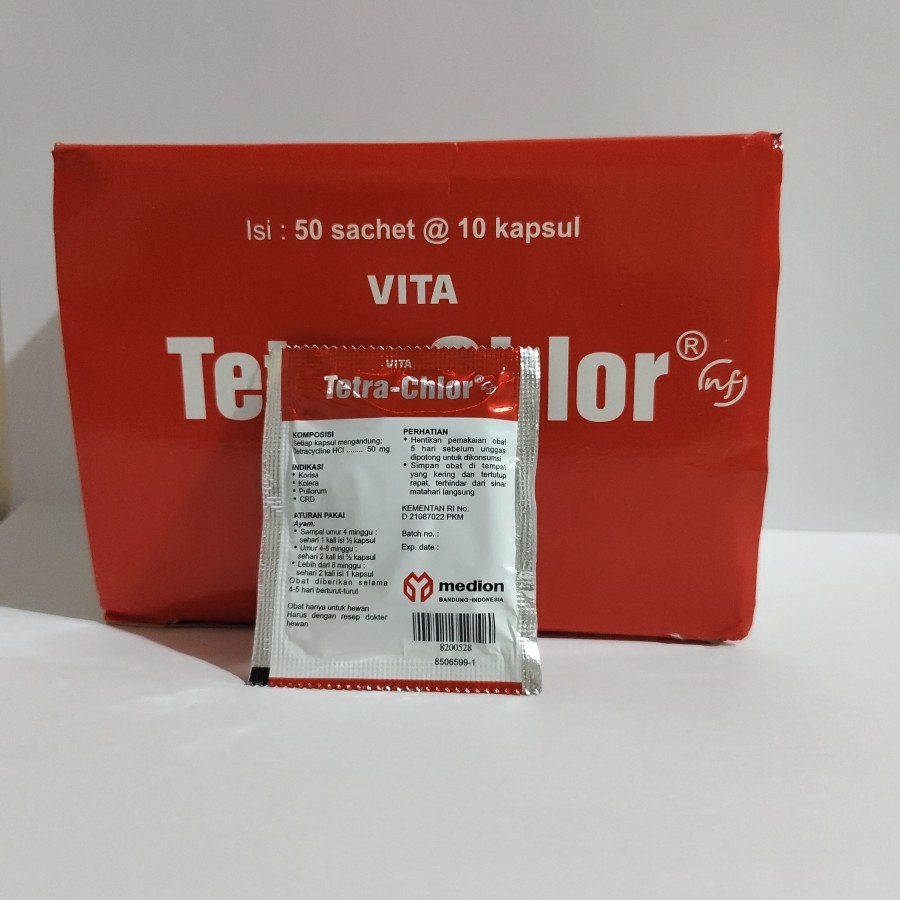 Medion vita tetra chlor 10 tablet obat ayam crd snot pilek ngorok
