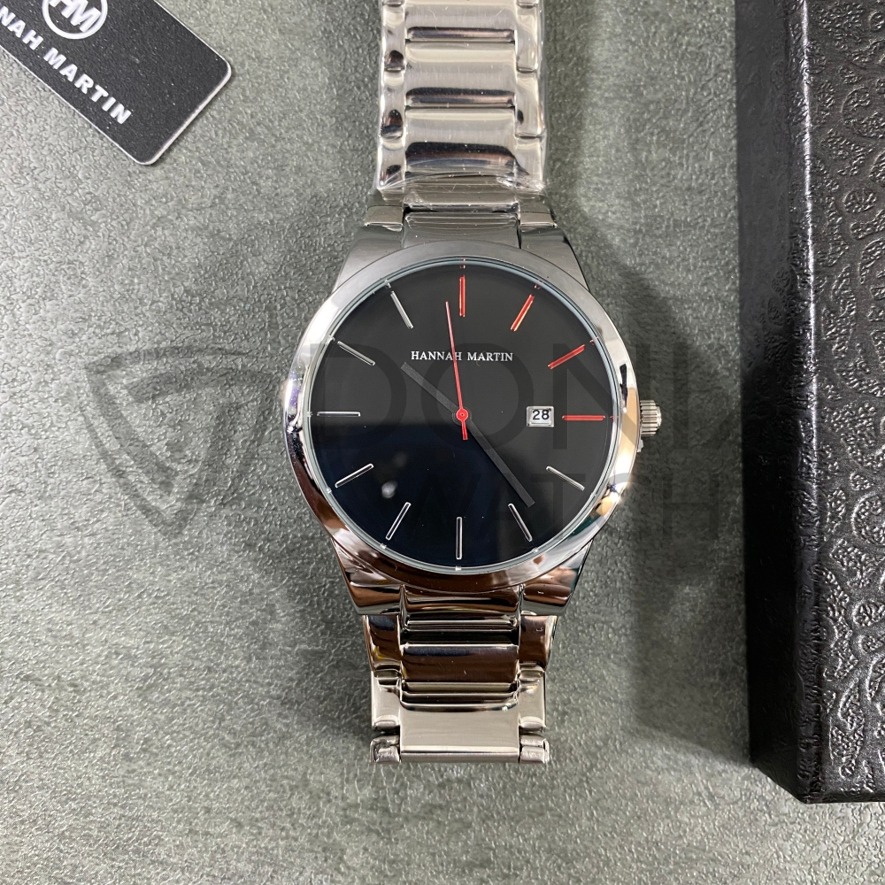 Hannah Martin  - Jam Tangan Original Pria - Jam Tangan Slim Design dengan Tanggal - Jam Tangan Cowok