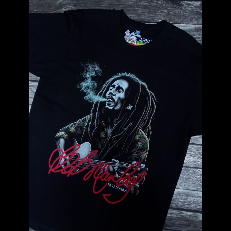Baju Rasta Bob Marley kaos Bob Marley Wisdom Zion Train Original Javamaika Rasta Apparel