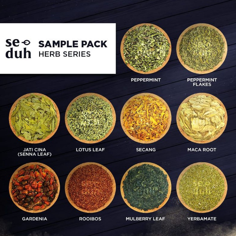 

WOW Sample Pack HERBAL TISANE TEH HERBAL 1 Peppermint pandan mulberry leaf Moringa Lemon Orange