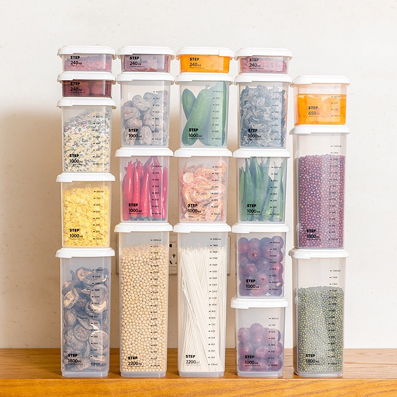 TERLARIZZZ Toples Plastik Murah Bening Kotak Kecil Makanan Ringan Unik Kulkas