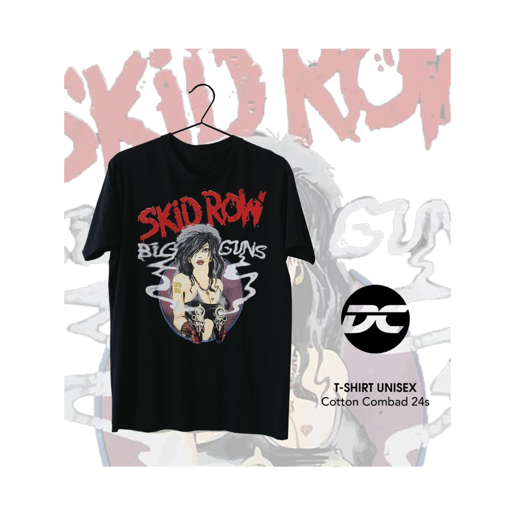 TSHIRT SKID ROW / Kaos Band Music Skid Row Big Gun