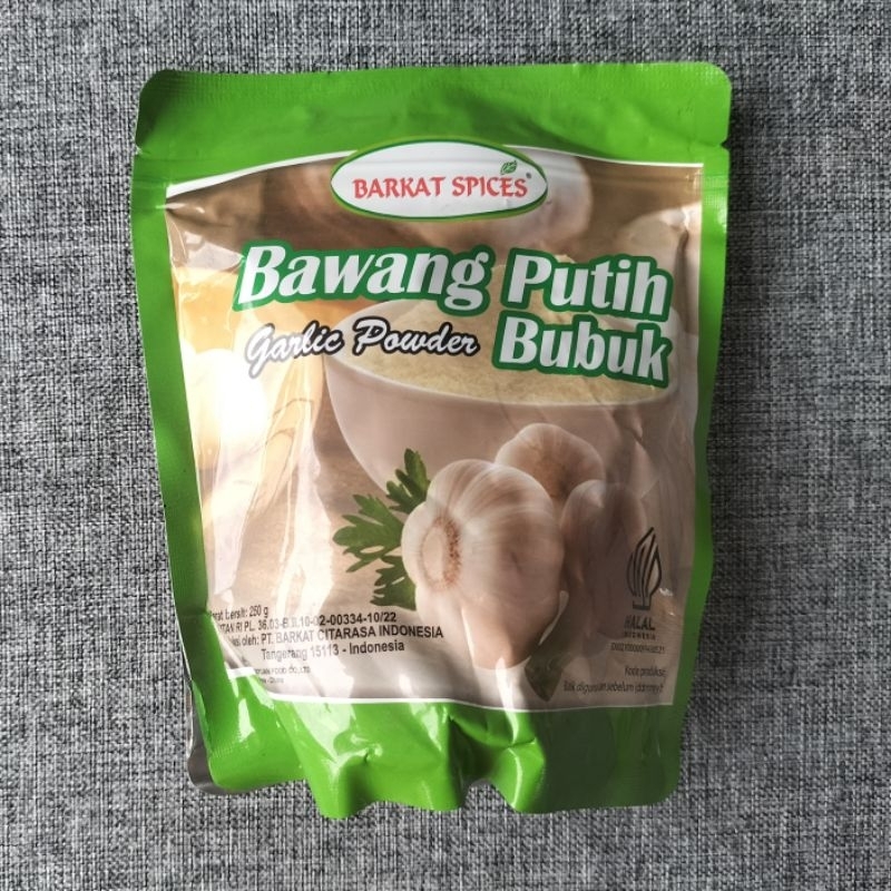 

Bumbu BAWANG PUTIH Bubuk 250gr Bumbu Barkat Padang asli khas Minang