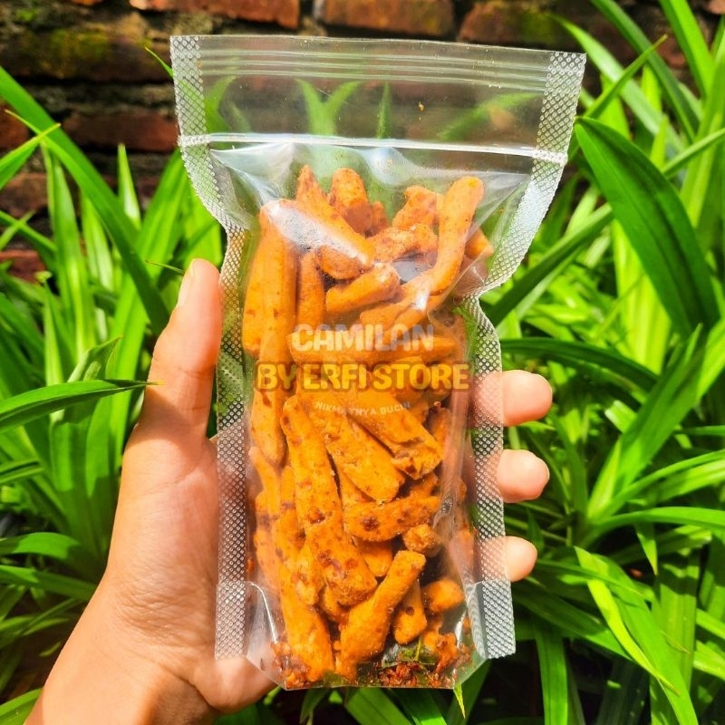 

Basreng Renyah Pedas Daun Jeruk Bumbu Melimpah 90gram