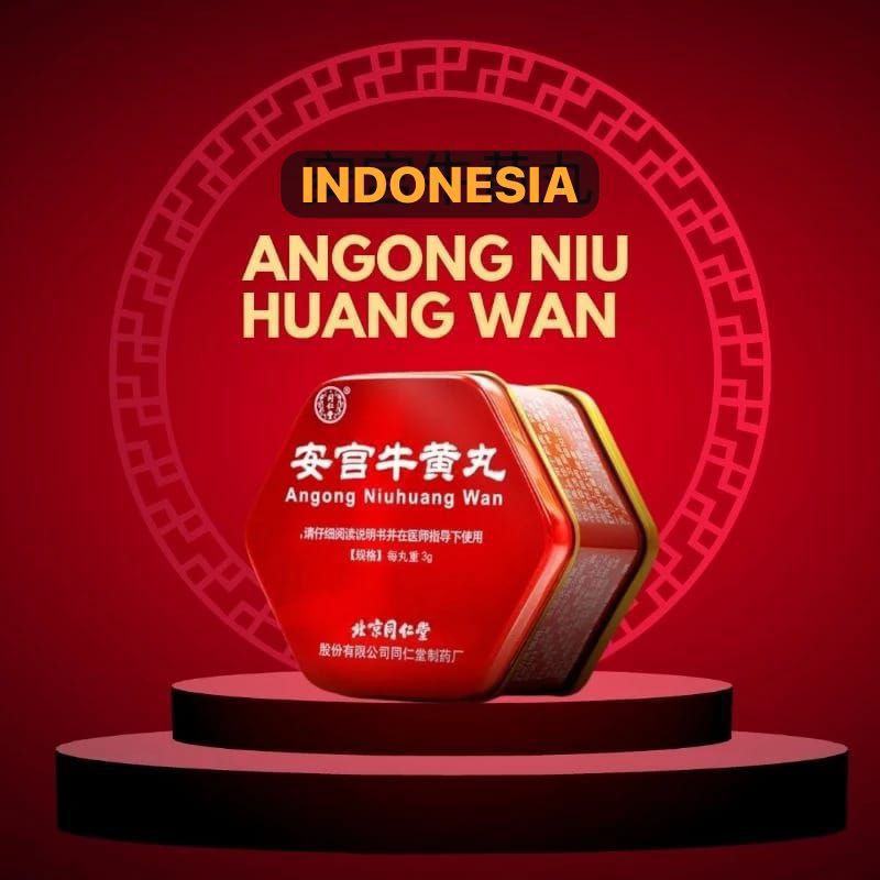 ANGKUNG KALENG PREMIUM ANGONG NIUHUANG WAN ORIGINAL OBAT STROKE HERBAL