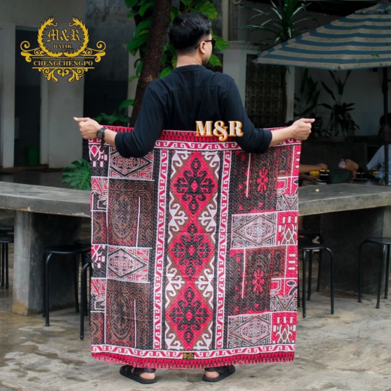 Sarung batik terbaru pria dewasa original m&r kain rayon super - sarung santri pondok keren kekinian