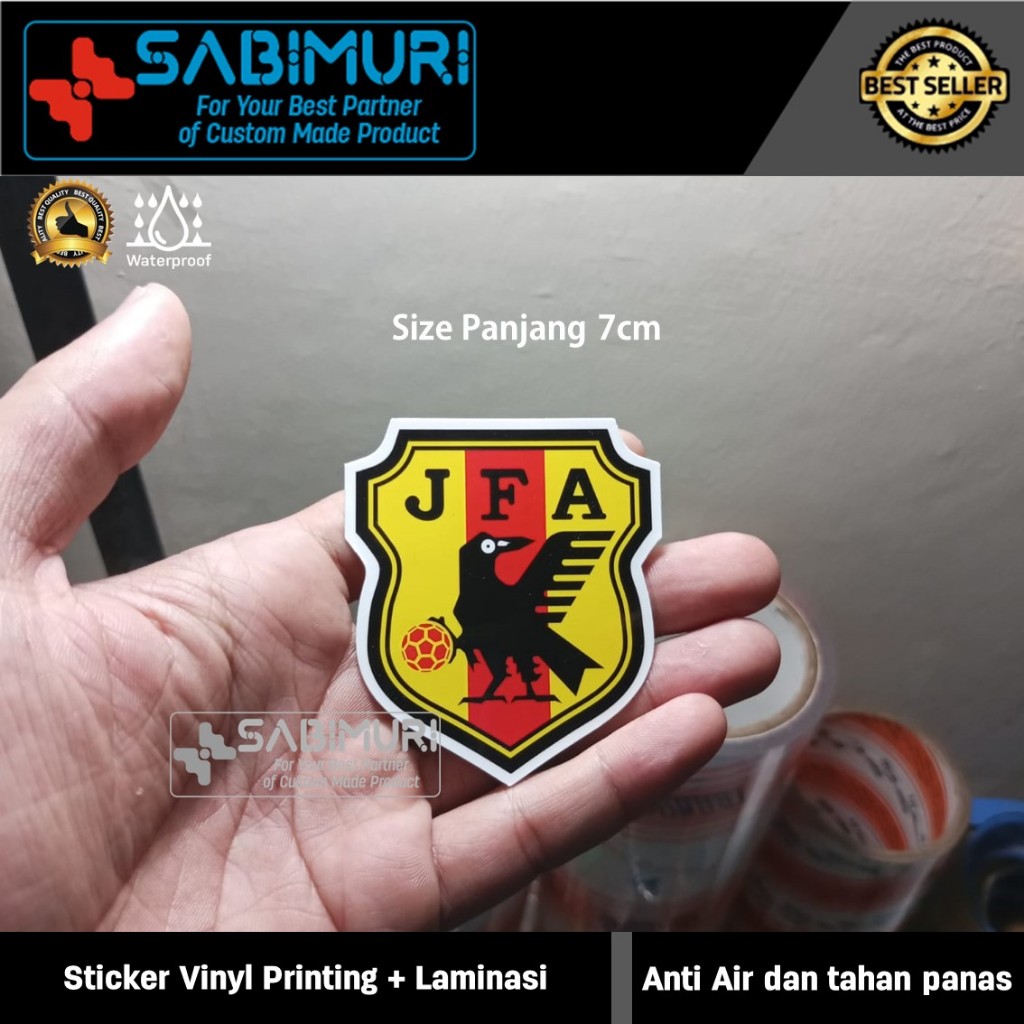 Sticker Vinyl - Tim Bola Jepang Japan Football
