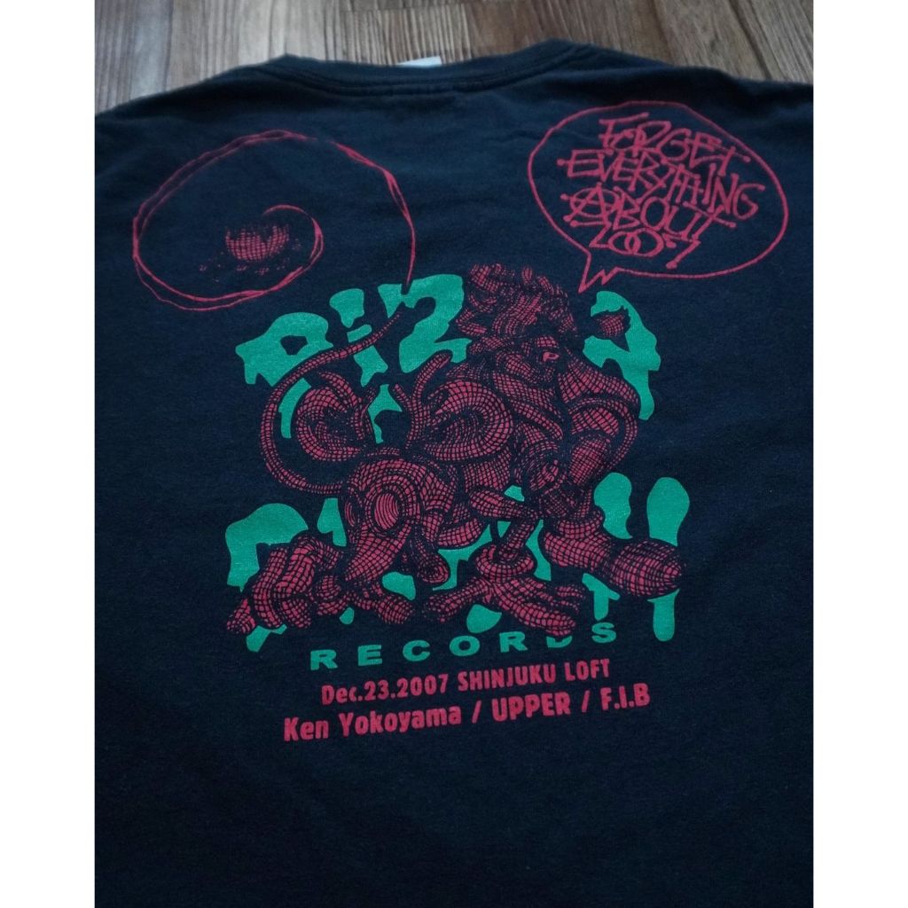 Pizza Of Death Ken Yokoyama 2007 Tour band merch gildan baju kaos second