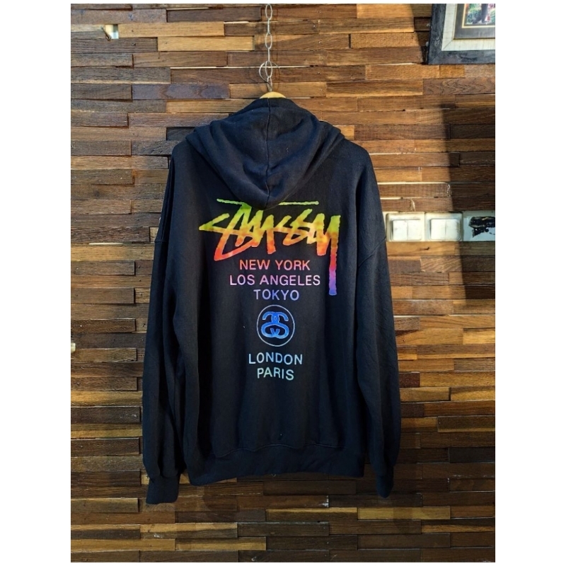 hoodie zipper stussy second mirror