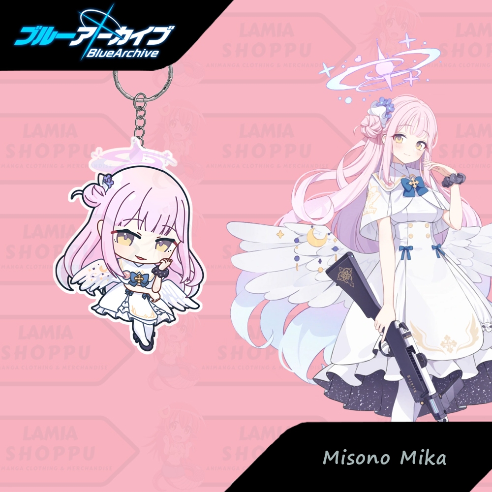 Gantungan Kunci Blue Archive Misono Mika | Ganci Mika Blue Archive | Keychain Blue Archive