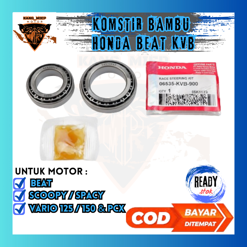 Komstir Bambu Sepeda Motor Honda Beat FI, Scoopy & Vario FI / Komstir Bearing Honda Beat karbu KVB