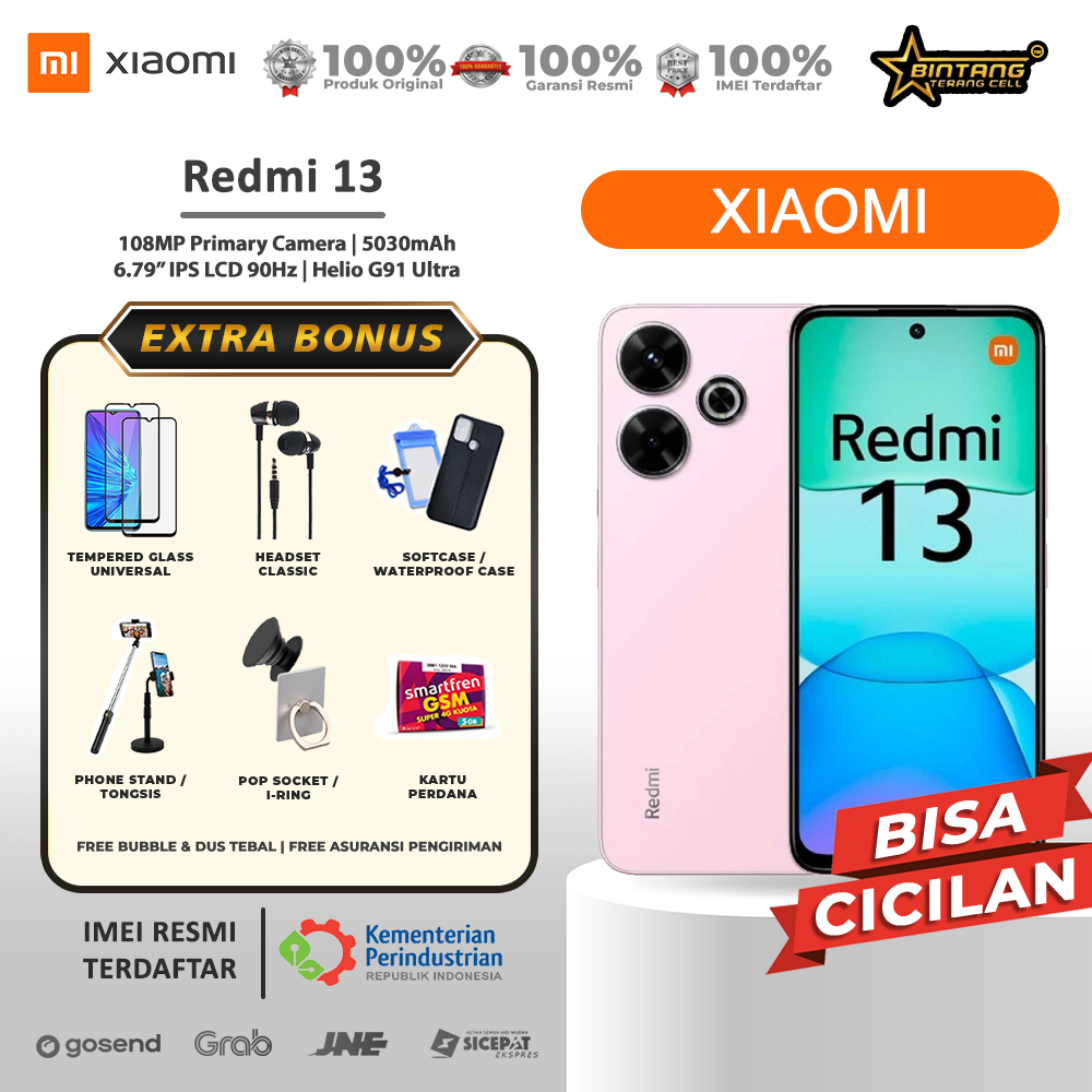 xiaomi redmi 13 nfc ram 8/256gb ram 8/128gb garansi resmi