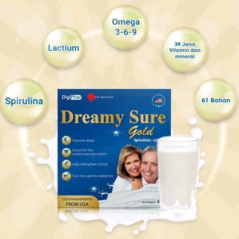 

DREAMY SURE GOLD IMPORT USA SUSU UNTUK INSOMNIA DAN GANGGUAN TIDUR