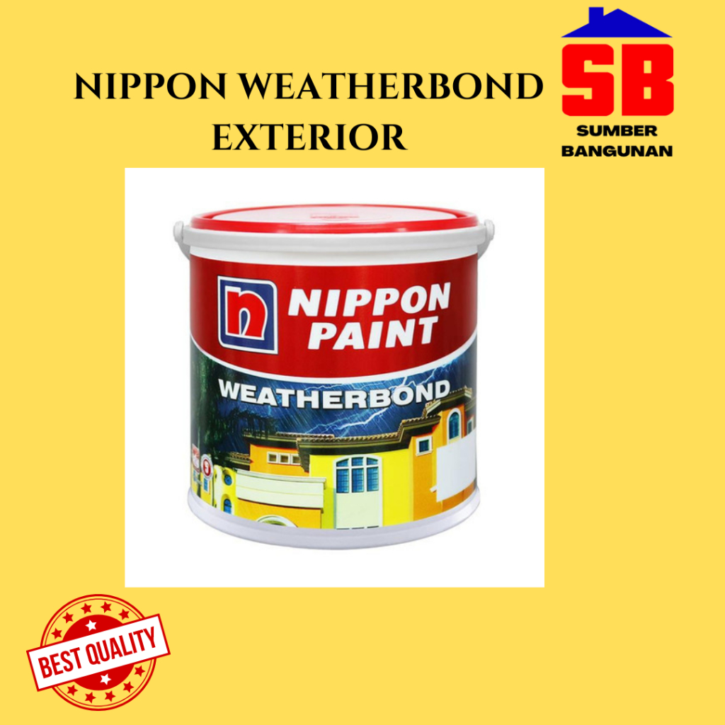 CAT TEMBOK EXTERIOR / LUAR NIPPON PAINT WEITHERBOND CAT TAHAN CUACA WEATHERBOND NIPPON PAINT - 20 L