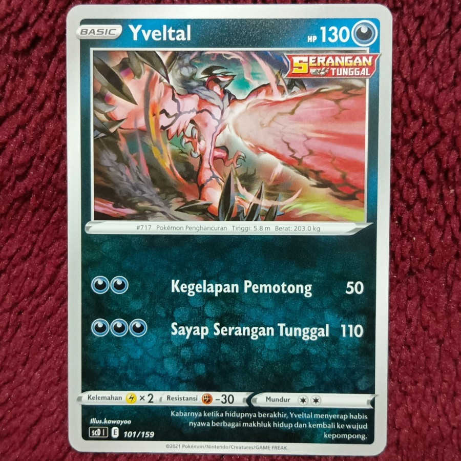 Yveltal Serangan Tunggal scd 101/159 - Pokemon TCG Indonesia