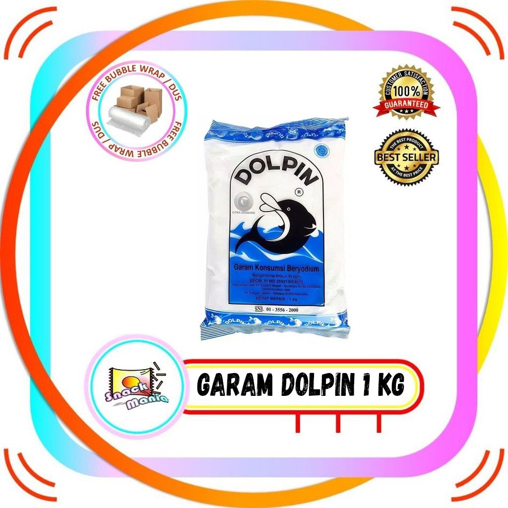 

Garam Dolpin ~ 1 Kg Salt Sehat Yodium