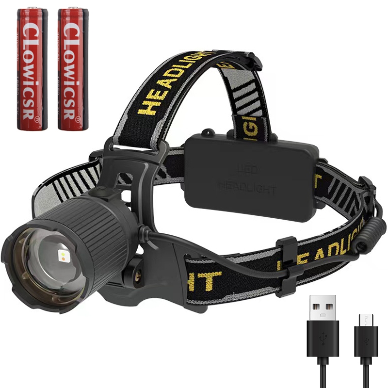 Stok Baru Senter Kepala LED/senter lampu depan LED/Zoom Headlamp/senter lampu depan sensor/Lampu
