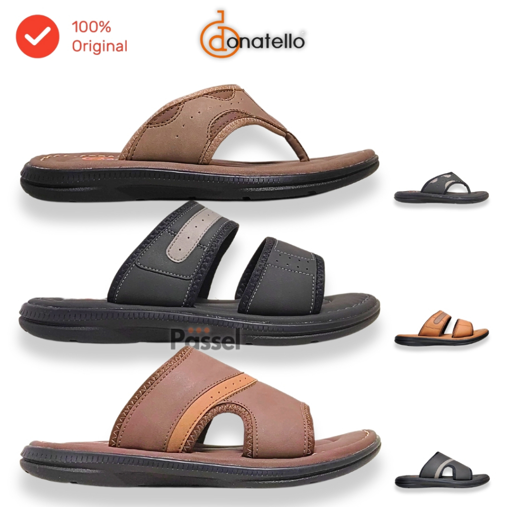 Passel x Donatello Sz. 39-43 Sandal Slip On / Sandal Jepit Pria Kasual | DM81041 / DM81042 / DM81043